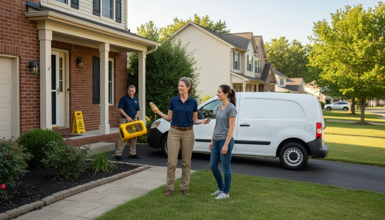 Water restoration image for Dehumidification And Cleanup Services in Layland, WV